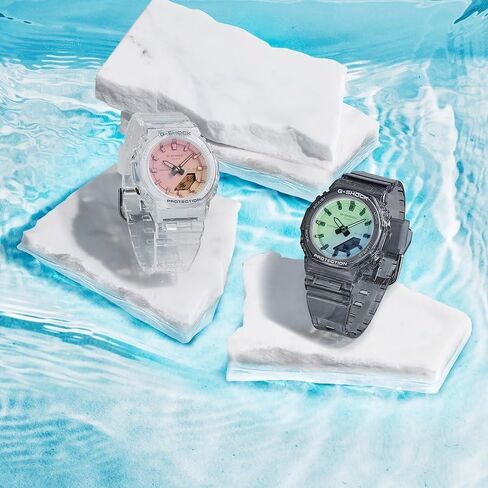 G-Shock GMAP2100SR-7A مستقطبة لترسيب البخار، مينا وردي للسيدات، Ana-Digi in Kuwait