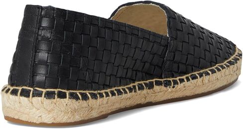 Soludos Women's Woven Leather Original Espadrille Noche Black 8-8.5 Medium in Kuwait