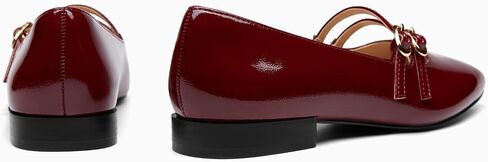 Coutgo Women's Mary Jane Flats Square Toe Ballet Flats Double Strap Slip On Dressy Shoes for Work Office in Kuwait