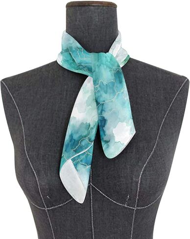 Head Scarf for Women Neck Scarf Vintage Equestrian Pattern Large Square Satin Wrap Hair Bandana 24" Silk Like Scarves in Saudi Arabia