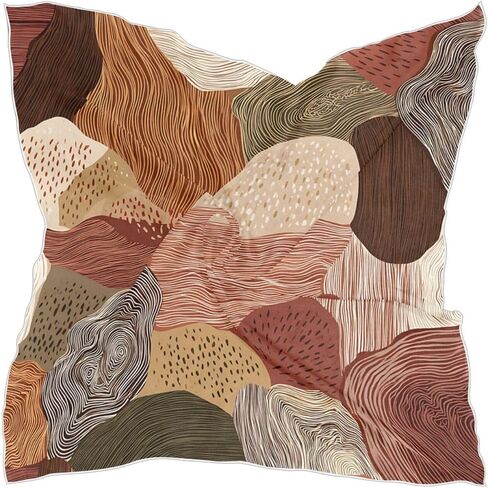 Head Scarf for Women Neck Scarf Vintage Equestrian Pattern Large Square Satin Wrap Hair Bandana 24" Silk Like Scarves in Saudi Arabia