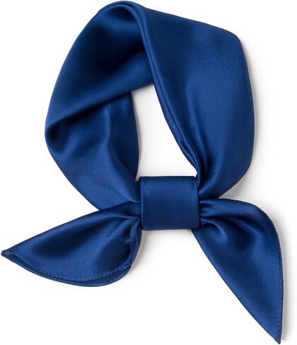 SHIROUYU 100% Mulberry Silk Scarf 26.5'', Lightweight Solid Color Square Neckerchief, Soft Satin Hair Scarf with Gift Wrap in Saudi Arabia