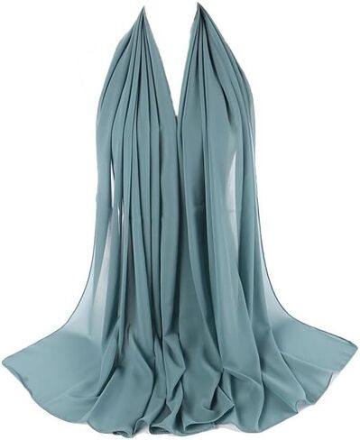 Premium Chiffon Hijab Head Scarf Shawl Wrap for Muslim Women Lightweight in Saudi Arabia