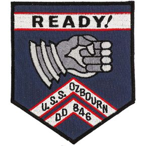 USS Ozbourn DD-846 Patch Full Color in Kuwait