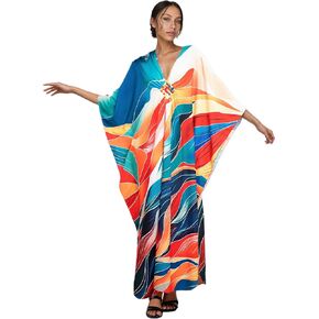 kaftan dresses for women Plus Size – Breathable yet non-transparent caftans，Beach, party, vacation, home，One Size in Saudi Arabia