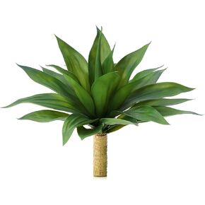 VeriNatural Artificial Agave Plant,28in Faux Plants Outdoor Decor,UV Resistant Large Potted Greenery,Realistic Plastic Succulents for Patio Porch Entryways Office Garden,Set of 2 in Saudi Arabia