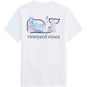 Vineyard Vines Men's Keys Scene Print Whale Fill Short-Sleeve Pocket Tee in Saudi Arabia