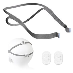 Replacement Headgear Straps Compatible with ResMed Airfit P10 Nasal Pillow CPAP Mask Straps One Elastic Straps with 2 Adjustment Clips Gray in Saudi Arabia