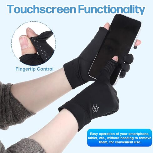 Non Slip Breathable Summer Outdoor Gloves, Ultra Thin Full Finger UV Protection Gloves, Ice Silk UV Gloves, Driving Biking Sunscreen Nail Manicure Gloves for Women in Kuwait