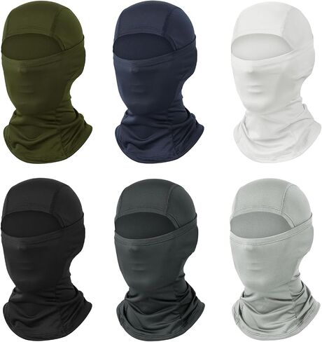 6 Pieces Balaclava Ski Mask Full Face Cover for Men and Women ，UV Protector Lightweight for Motorcycle Snowboard in Saudi Arabia