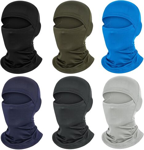 6 Pieces Balaclava Ski Mask Full Face Cover for Men and Women ，UV Protector Lightweight for Motorcycle Snowboard in Kuwait