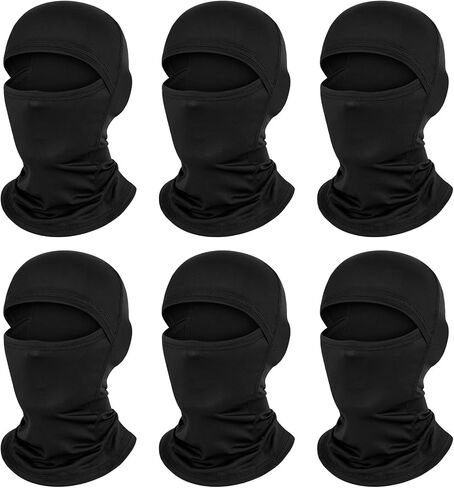 6 Pieces Balaclava Ski Mask Full Face Cover for Men and Women ，UV Protector Lightweight for Motorcycle Snowboard in Kuwait