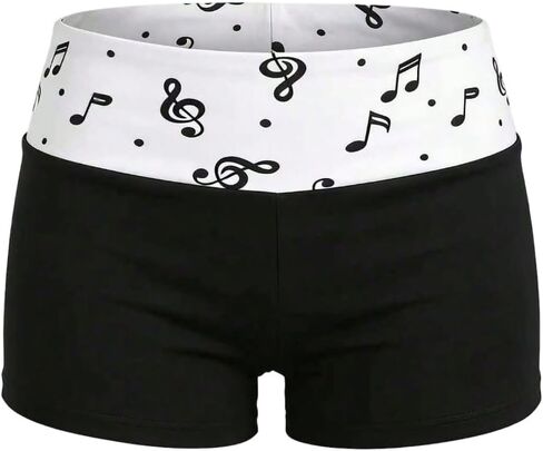BEAUDRM Women's Y2K Micro Shorts Studded Fold Over Mini Shorts Rave Club Shorts Going Out Outfit in Kuwait