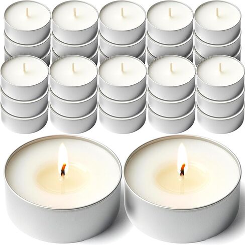 DecorRack 30 Tealight Candles, French Vanilla Scented, Aromatherapy, Pleasant Fragrance, Scented Home Decor, Votive Long Lasting Candles (3 Packs of 10) in Saudi Arabia