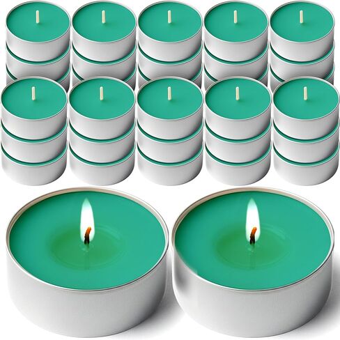 DecorRack 30 Tealight Candles, French Vanilla Scented, Aromatherapy, Pleasant Fragrance, Scented Home Decor, Votive Long Lasting Candles (3 Packs of 10) in Saudi Arabia