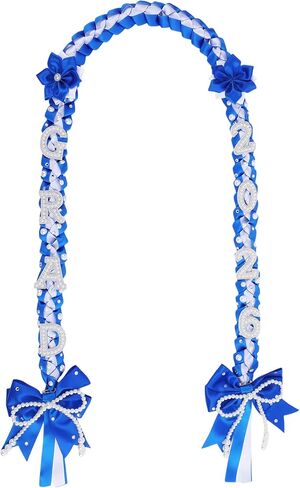 Graduation Money Lei Class of 2026 - Congratulations Grad Leis Pearl Bow Garland Sash for High School in Kuwait