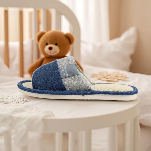 Women Linen Slippers Summer Japanese Style Home Indoor Open Toe Shoes Lightweight Non Slip Soft Sole Bathroom Slides For Men House Use in Saudi Arabia