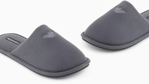 Emporio Armani Men's Eagle Logo House Slippers in Kuwait