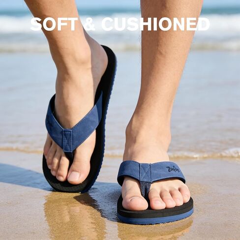 Flip Flops for Men, Arch Support Beach Sandals, Comfort Walking Thong Sandals in Saudi Arabia
