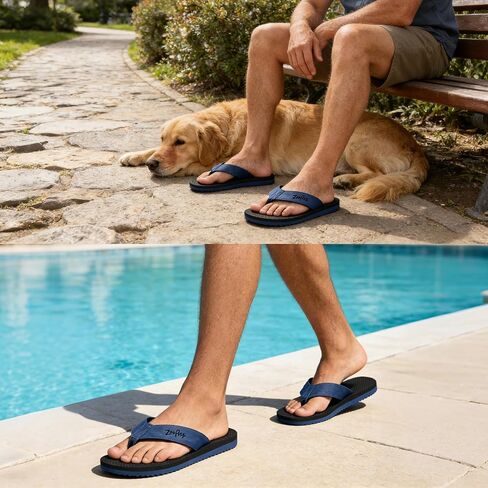 Flip Flops for Men, Arch Support Beach Sandals, Comfort Walking Thong Sandals in Saudi Arabia