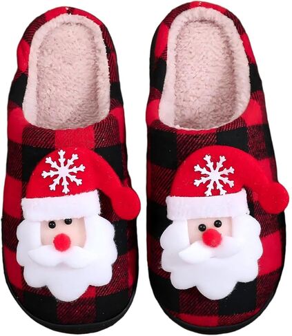 Womens Mens Memory Foam Soft Plush Home Slippers Slip On Non-Slip Fuzzy Outdoor Indoor House Slippers in Kuwait