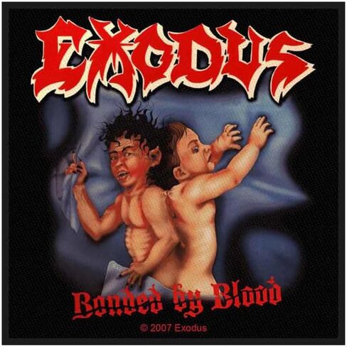 "Exodus Bonded By Blood" ألبوم Art Thrash Metal Music Band تمت حياكته على رقعة مزخرفة in Kuwait