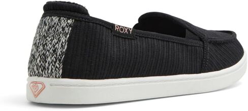 Roxy Women's Minnow VII Slip On Loafer, Black, 6.5 in Kuwait