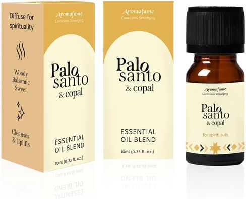 Palo Santo & Copal Essential Oil Diffuser Blend by Aromafume | 3 x 10ml / 0.33 fl oz l Aromatherapy Oil for Smokeless Smudging | Natural Air fresheners for Home | Spiritual Meditation Accessories in Kuwait