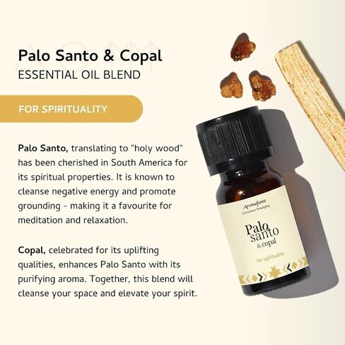 Palo Santo & Copal Essential Oil Diffuser Blend by Aromafume | 3 x 10ml / 0.33 fl oz l Aromatherapy Oil for Smokeless Smudging | Natural Air fresheners for Home | Spiritual Meditation Accessories in Kuwait