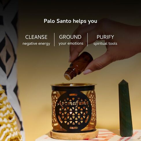 Palo Santo & Copal Essential Oil Diffuser Blend by Aromafume | 3 x 10ml / 0.33 fl oz l Aromatherapy Oil for Smokeless Smudging | Natural Air fresheners for Home | Spiritual Meditation Accessories in Kuwait
