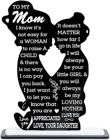 Fathers Day Acrylic Plaque Gifts from Daughter, To My Dad Fathers Day Sign, Heartfelt Gift for Papa, Desktop Plaque for Home Office Bedroom, Best Dad Gifts Anniversary Birthday Presents from Daughter in Saudi Arabia
