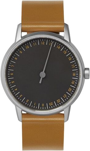 slow Round 04 - Brown Leather, Silver Case, Grey Dial in Saudi Arabia
