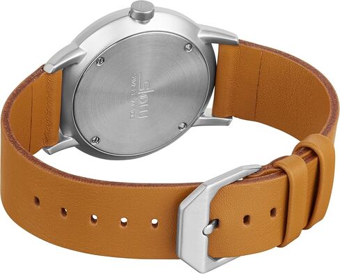 slow Round 04 - Brown Leather, Silver Case, Grey Dial in Saudi Arabia