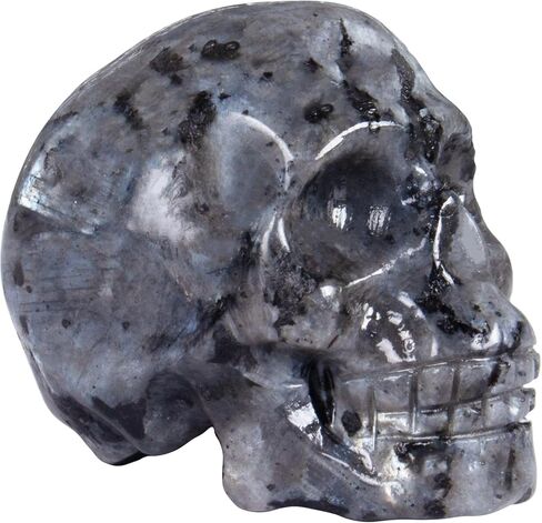 Black Obsidian Crystal Skull, 1.4 Inch Miniature Hand Carved Reiki Healing Pocket Stone, Small Collectible Skull Figurine for Altar Home Office Decor, Crystal Statue Meditation Gift for Men Women in Saudi Arabia
