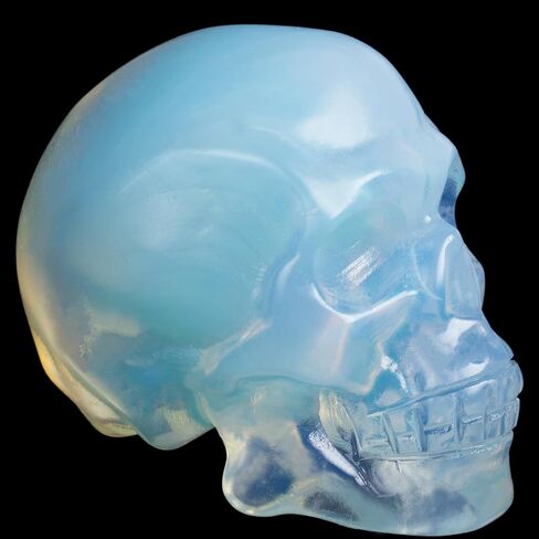 Black Obsidian Crystal Skull, 1.4 Inch Miniature Hand Carved Reiki Healing Pocket Stone, Small Collectible Skull Figurine for Altar Home Office Decor, Crystal Statue Meditation Gift for Men Women in Saudi Arabia