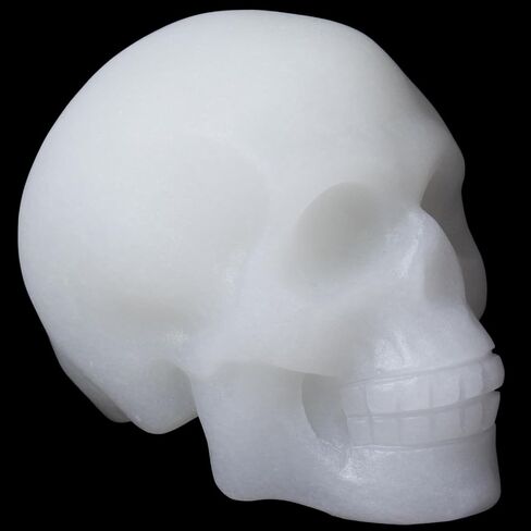 Black Obsidian Crystal Skull, 1.4 Inch Miniature Hand Carved Reiki Healing Pocket Stone, Small Collectible Skull Figurine for Altar Home Office Decor, Crystal Statue Meditation Gift for Men Women in Saudi Arabia