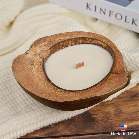 – Set of Non-Toxic Scented Candles Clearance | Coconut Candle with Wooden Wick | Candles for Home Scented & Candle Décor (Coffee on The Shores of Bali) in Saudi Arabia
