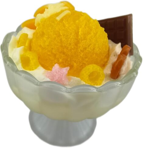 Generic Ice Cream Aromatherapy Candles, Glass Goblet, Decorative Dessert Shape, Fruits Fragrance, Birthday Festival Party Mother Gift (Jasmine Pineapple) in Kuwait