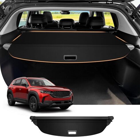 غطاء شحن Powerty لعام 2023 2024 2025 Mazda CX-50 غطاء جذع القابل للسحب جذع التدريع الظل CX50 غطاء أمتعة الشحن الأسود in Kuwait