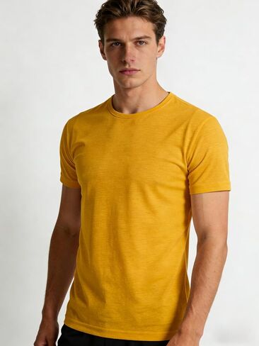 Men’s Quick Dry T-Shirt Moisture Wicking Athletic Tops Performance Workout Running Gym Shirt in Kuwait