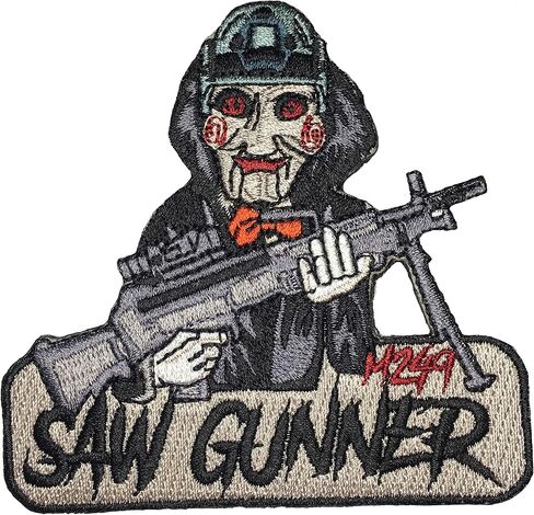 M249 Saw Gunner - Embroidered Morale Patch in Kuwait