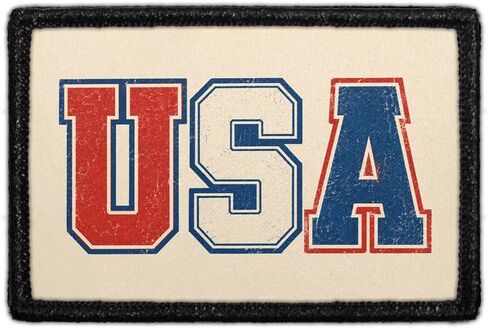 USA - Vintage | Hook and Loop Attach for Hats, Jeans, Vest, Coat | 2x3 in | by Pull Patch in Kuwait