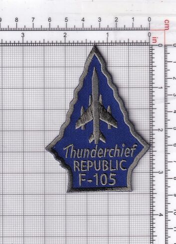 Thunderchief Republic F-105 Patch – Sew On, 3.5" in Kuwait