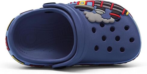FolHaoth Toddlers Clogs Cute Cartoon Train Shoes Boys Girls Slip on Slides Sandals Slippers Lightweight Breathable Kids Garden Clogs Non Slip Indoor Outdoor Beach Pool Shower Water Shoes in Kuwait