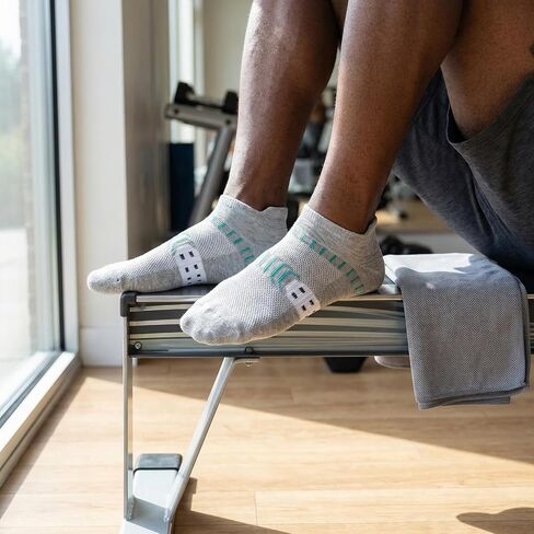 20 Pairs Mens Ankle Socks Cushioned Low Cut Moisture Wicking Athletic Tab Socks for Men Women in Saudi Arabia