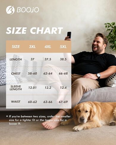 BOOJO 3 Pack Men's Big and Tall Shirts and Shorts in Saudi Arabia