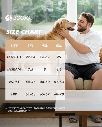 BOOJO 3 Pack Men's Big and Tall Shirts and Shorts in Saudi Arabia