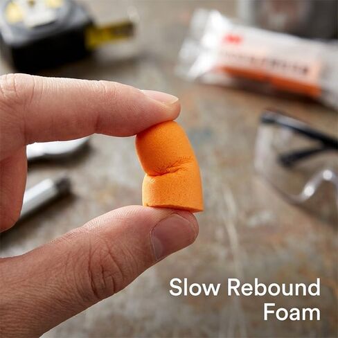 1100 Sound Insulation Earplugs Soft Foam Noise Blocking Ear Accessories for Working Resting Indoor Noise Reduction Orange in Kuwait