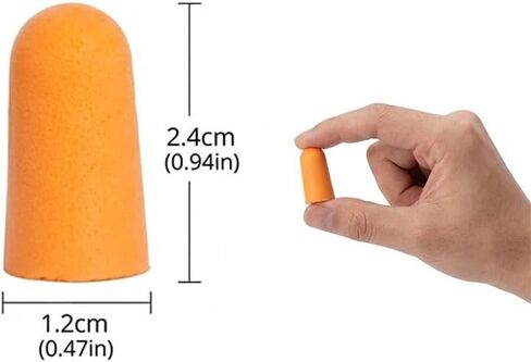 1100 Sound Insulation Earplugs Soft Foam Noise Blocking Ear Accessories for Working Resting Indoor Noise Reduction Orange in Kuwait