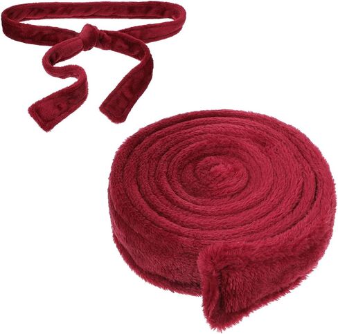 Sliverdew Robe Belt Replacement Soft Pajamas Belt Pajamas Hotel Bathrobe Tie Waist Belts Unisex Replacement (Burgundy) in Kuwait